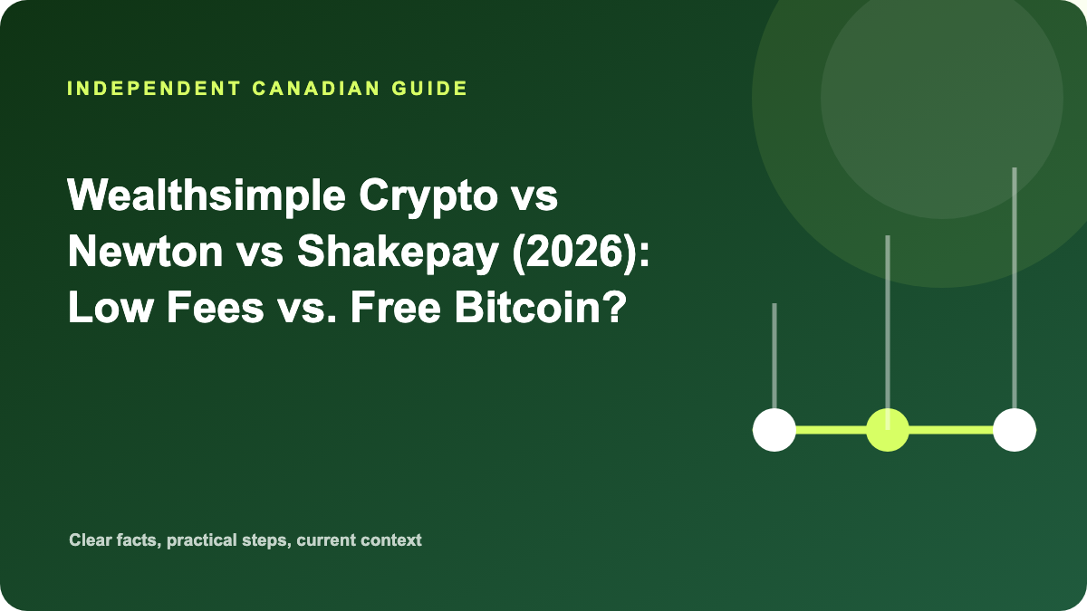 Wealthsimple Crypto, Newton and Shakepay comparison